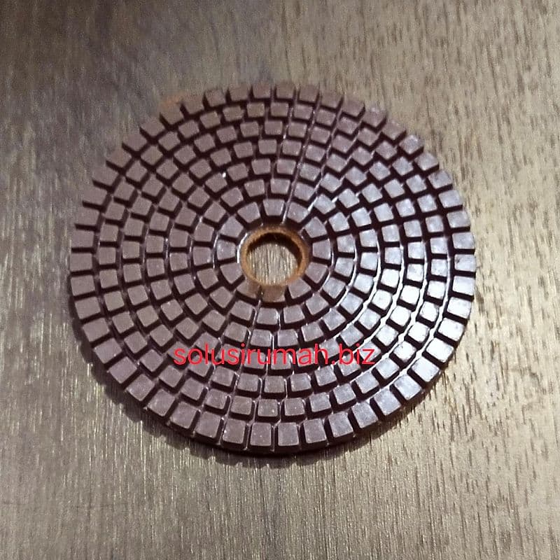 DIAMOND POLISH DISC 4" GRIT 1500 KACA GRANITE VELCRO MATA POLES 4 INCH