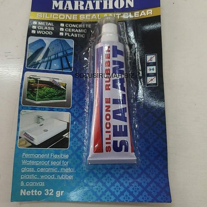 perpc lem silicone sealant clear 30 - 32gr Glue Kaca Silicone tube