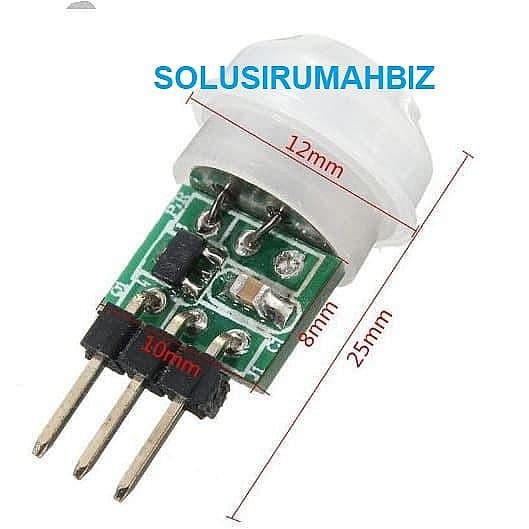 Mini IR Infrared Pyroelectric PIR AM Body Motion Human Sensor pyro electry detector gerakan deteksi pendeteksi