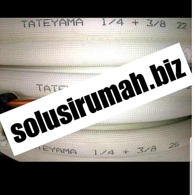 TATEYAMA PIPA AC 1/4 x 3/8 UNTUK AC 0.5 PK- 1 PK tembaga pipe air con