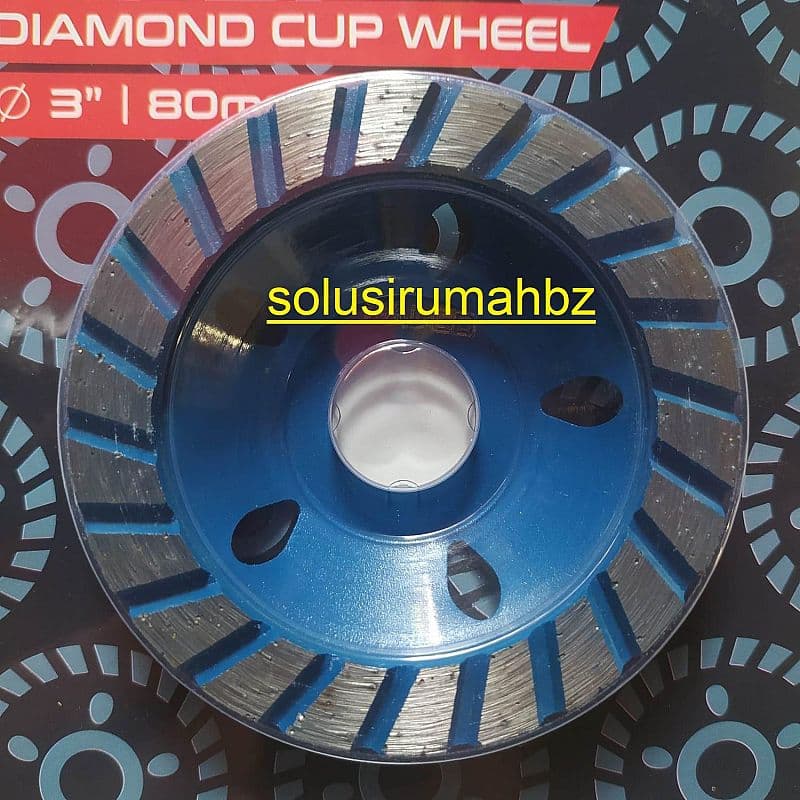 DIAMOND CUP 3 INCH TURBO Mata Gerinda Poles Beton Mangkok 3&rdquo; 3 in grinda falco high quality