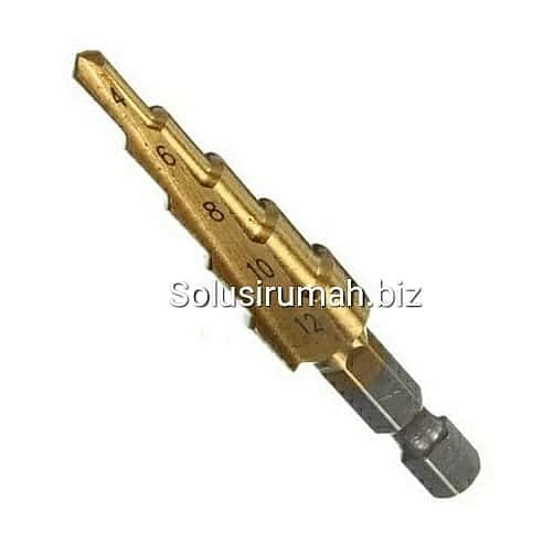 Mata bor Multistep 4-12mm Pagoda Tangga Payung Drill Bits Size Ukuran