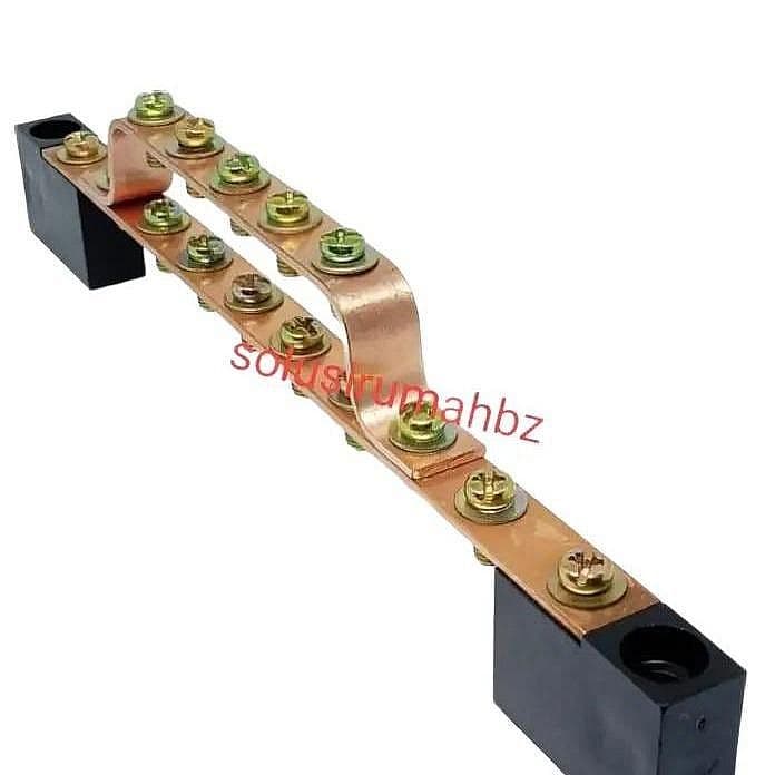 KLEM NOL TUMPUK JEPITAN TEMBAGA BESAR KECIL BAUT BAUTAN 8PCS + 5PCS 8 + 5 ISOLATOR BUSBAR