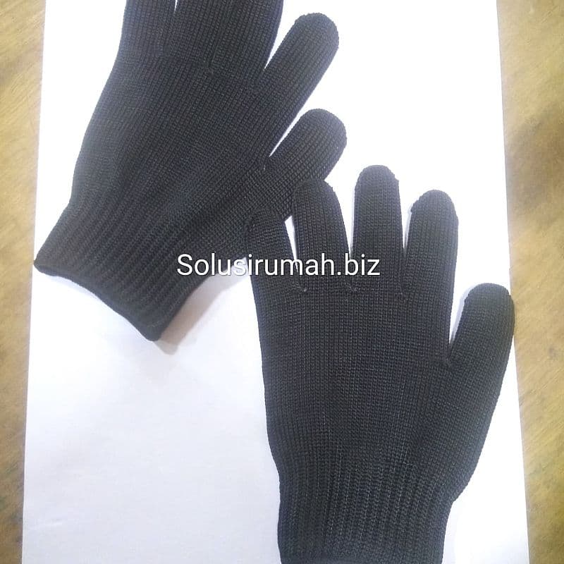 SARUNG TANGAN ANTI SAYAT CUT RESISTANCE GLOVES HITAM IMPORT BUKAN INGC