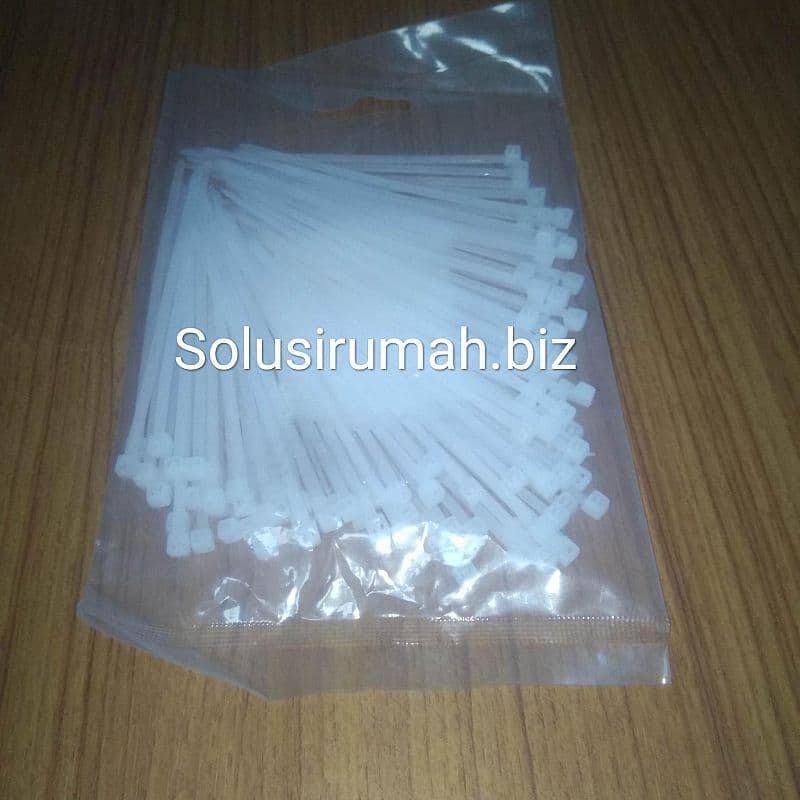 KABEL TIE 10CM 2.5 PUTIH CABLE TIES PENGIKAT DASI PAK 100BJ PACK 100