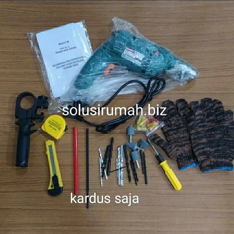 impact drill mesin bor 13mm modern 2arah all bungkus kardus non koper