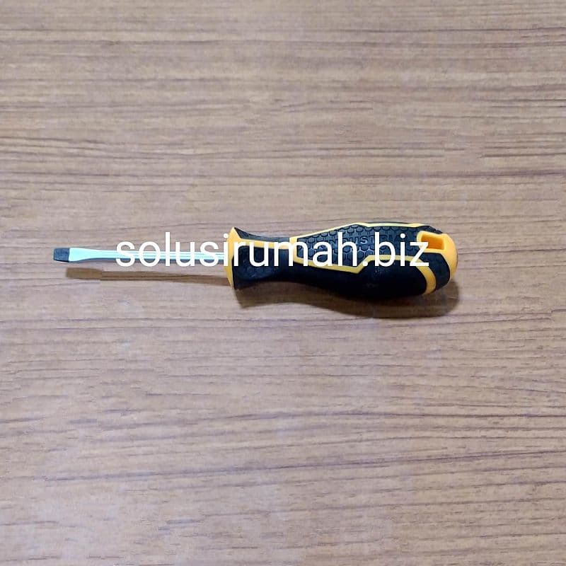 OBENG TEMBUS KARET SL 5.5 x 75 MM - MINUS VANDANIUM SCREWDRIVER INDUST
