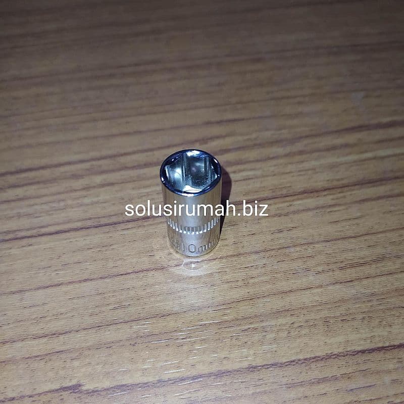 KUNCI SOK ONLY 1/4 X 10MM 10 MM CRV KEPALA SOCK SOCKET (SPARE) DARI 46