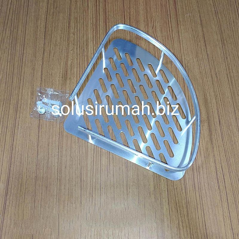 RAK KM SUDUT AL 1SSN ALUMINIUM BUKAN STAINLESS RAK SUDUT 1SUSUN KAMAR