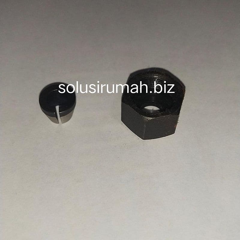 collet & nut trimmer 1/4" 1/4 colet router profil kecil 6.35mm 3701 n