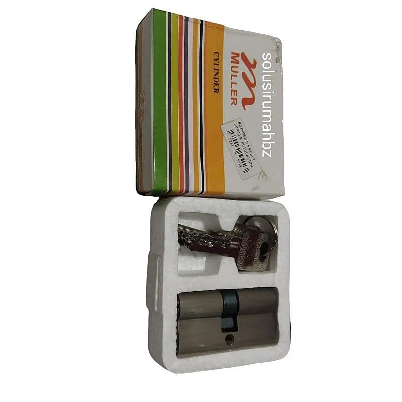 SILINDER B MULLER PUTIH Silinder Cylinder Kunci Pintu Besar Stainless MULLER Pelangi 75160 COMPUTER besar cylinder komputer kunci pintu