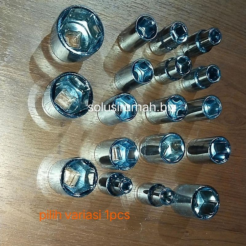KUNCI SOK ONLY 8 - 17 mm SOCK 1/2" 1/2 SOCKet chrome vandanium wrench