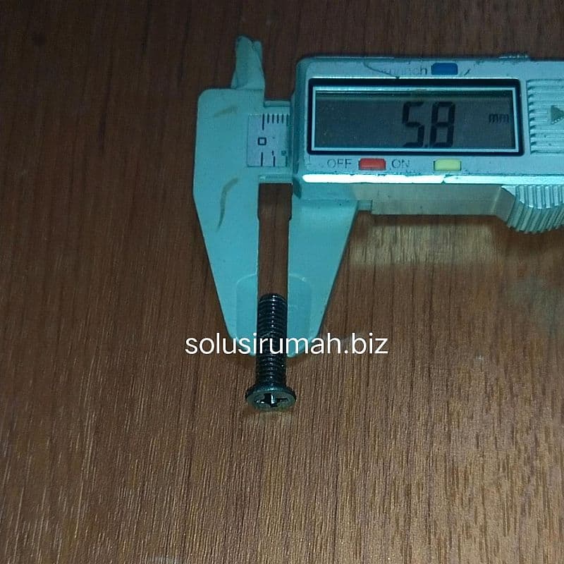 SPARE SEKRUP MESIN M6 TERBALIK 22MM U KEPALA BOR kunci BAUT part parts