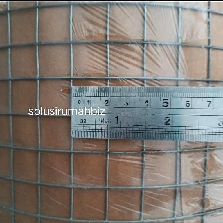 Per Meter Wire Mesh Kotak 3/4" TEBAL 1.1mm Ram Loket Kawat Galvanis