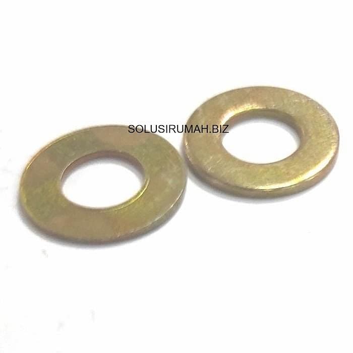 Ring Plat 1pc m6 Washer Plate 6mm Ring Plat Baut 6 mm kuning or hitam