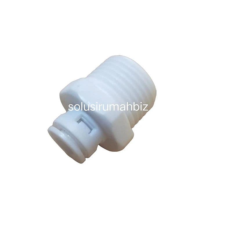 FITTING RO LURUS SOK DRAT LUAR 1/2" KE SELANG 1/4" TANCAP FITING QUICK
