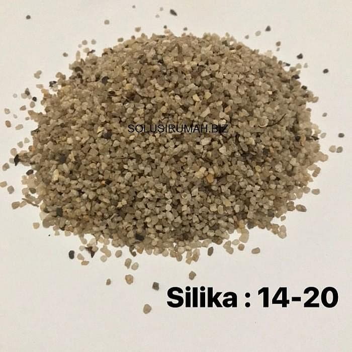 KGAN 1KG PERKG FILTER SARINGAN Silica sand pasir silika mesh 14-20