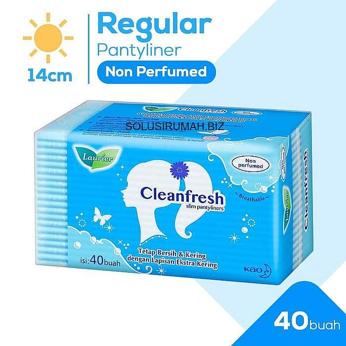 LAURIER Pantyliner Clean Fresh 40 S pembalut wanita pancy liner 40s