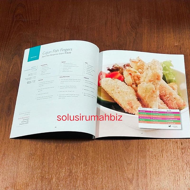 buku resep philips air fryer 34hal 34 hal recipe book 12 low fat tasty