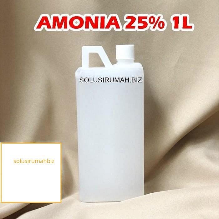 Amoniak Liquid Amonia Cair cairan 1kg 25% jurigen 1liter wadah plastik