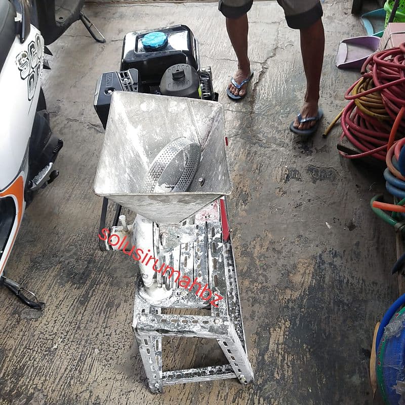 mesin giling kering set diesel bensin rak gilingan jagung kalsium