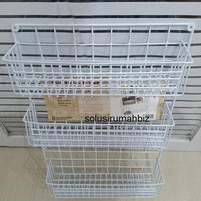 Rak Dinding Bumbu Dapur Wall Rack RAK WIRE RACK SET DINDING 40x60x22