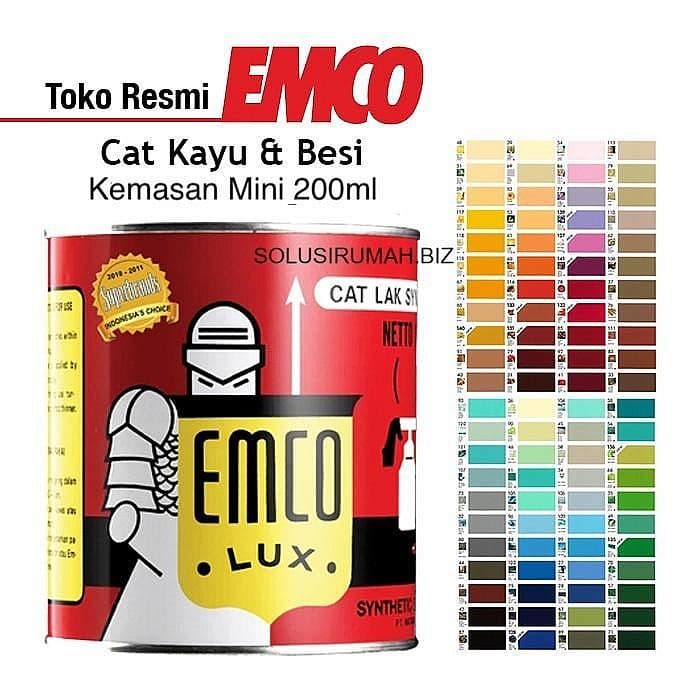 Emco Lux Cat Kayu & Besi Gloss Finish - Kaleng Mini 200ml special