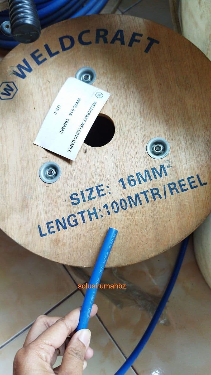 Kabel Las Inverter 16mm Full Tembaga 16 mm warna merek random