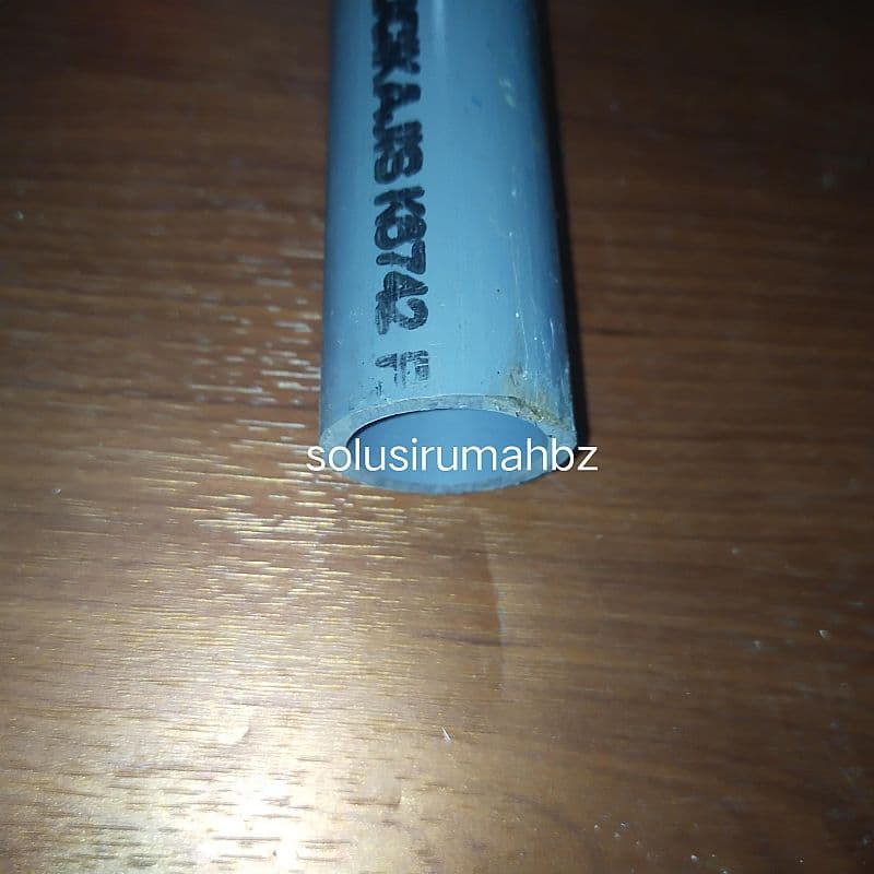per10cm paralon 1" aw rucika jis abu 1 aw pipa potongan pvc tebal sni