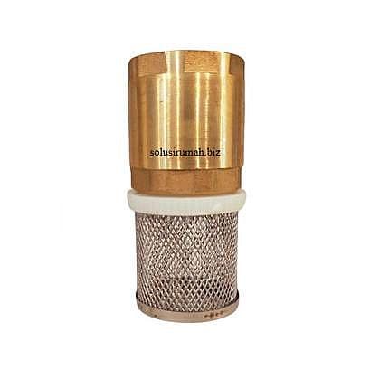 FOOTKLEP 1 INCH KUNINGAN 1" brass 1inch foot klep 1in