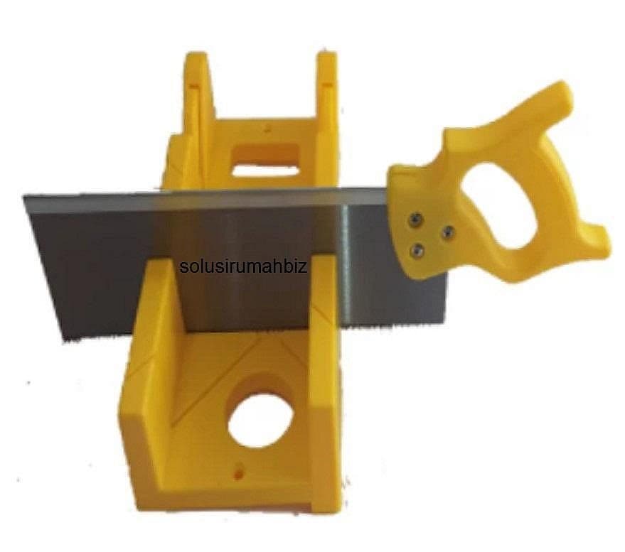 Gergaji Pigura Manual - Manual Miter Saw Box + GERGAJI 300 MM