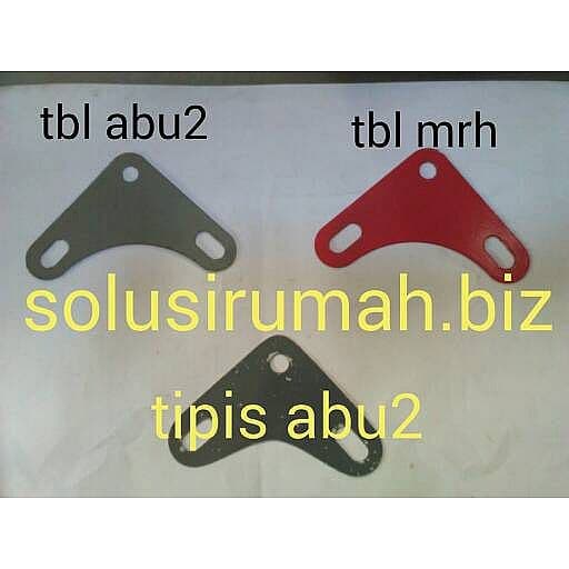 PLAT SIKU LUBANG/1,2MM TBL MERAH PCS(1BIJI)