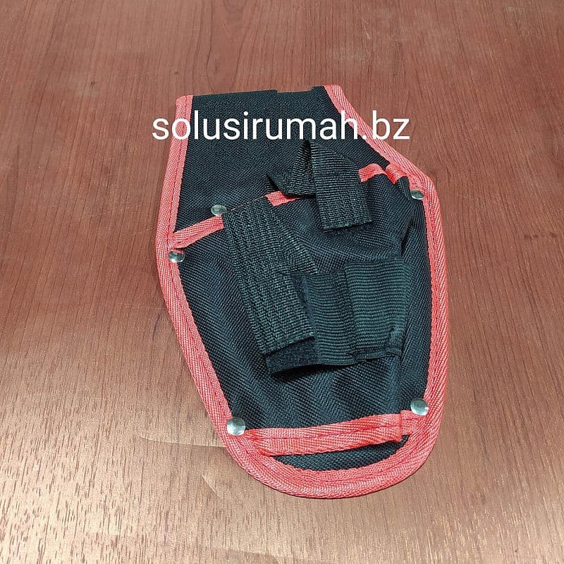 TAS PERALATAN TUKANG KANTONG KAIN FABRIKASI HITAM TOOLS BAG