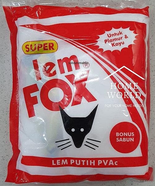 Lem Fox Putih Pvac 700 gram kantong besar 700g plamur tembok kayu