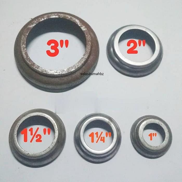 ring bulat pipa besi plat metal pilih variasi ukuran pipe welding las