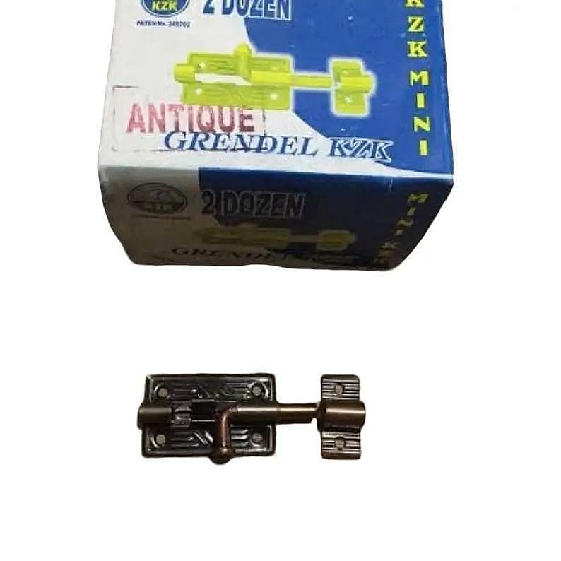 Grendel Slot Plat Aluminium 2 Inch KZK Warna Antik