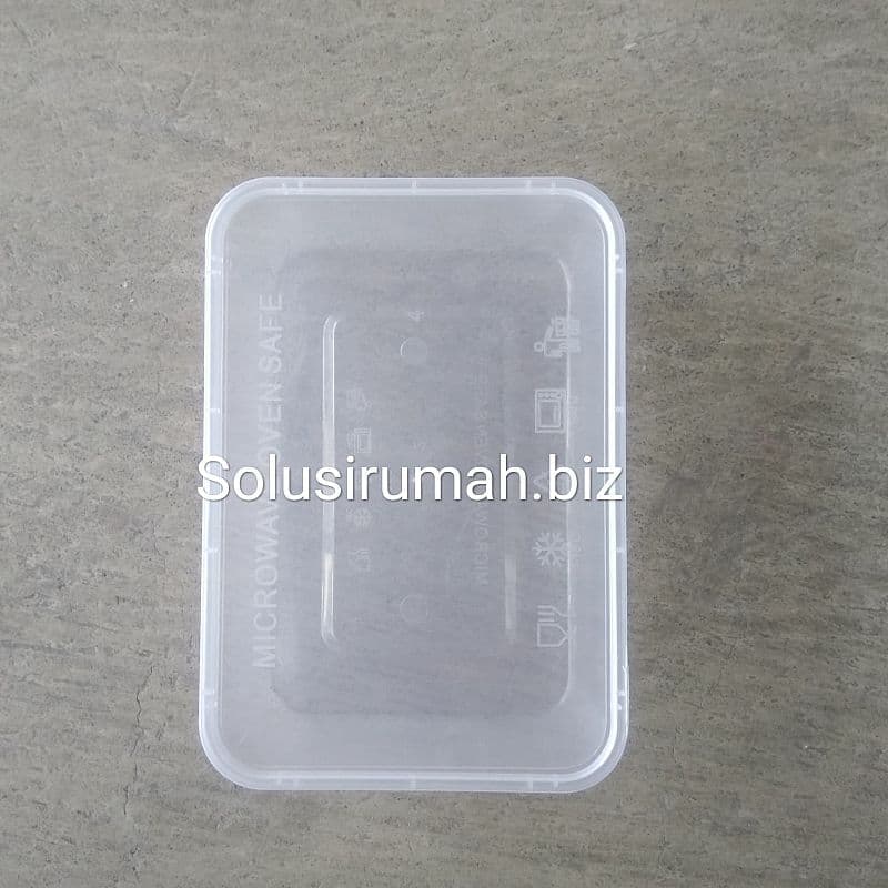 WADAH PLASTIK 500ML TANCAP SQUARE KOTAK SALAD