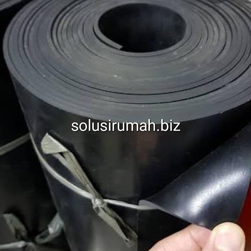 TALANG ASLI KARET 100% HITAM TEBAL 3MM LEBAR 1M PACKING PER 1M METER