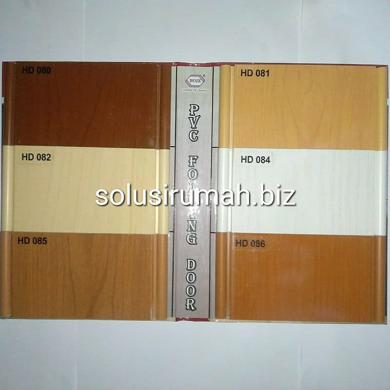 KATALOG PINTU LIPAT SAMPLE HOZE PVC FOLDING DOOR 29*19CM
