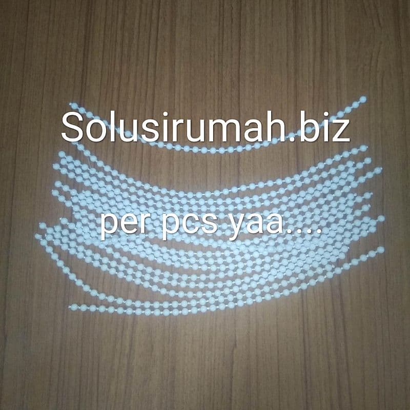 TALI RANTAI PLASTIK 1biji 210MM WASTAFEL AFUR MONTE BULAT HIASAN PVC