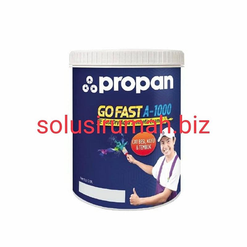cat besi waterbased propan go fast a-1000 black d hitam semi glos 0.9L