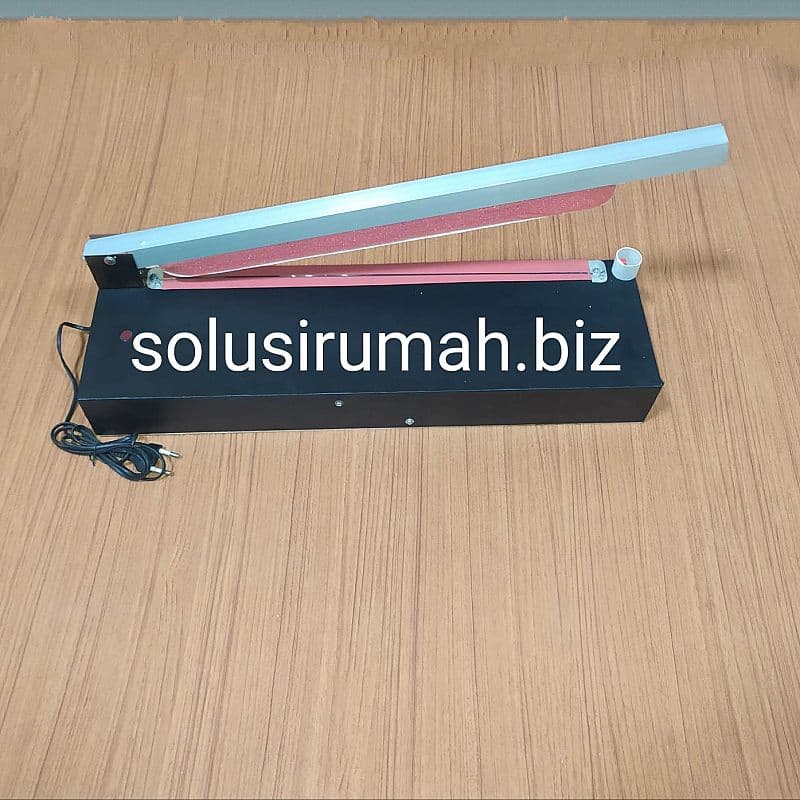 PRESS PLASTIK 400MM BODY KAYU IMPULSE SEALER PRES PEMANAS
