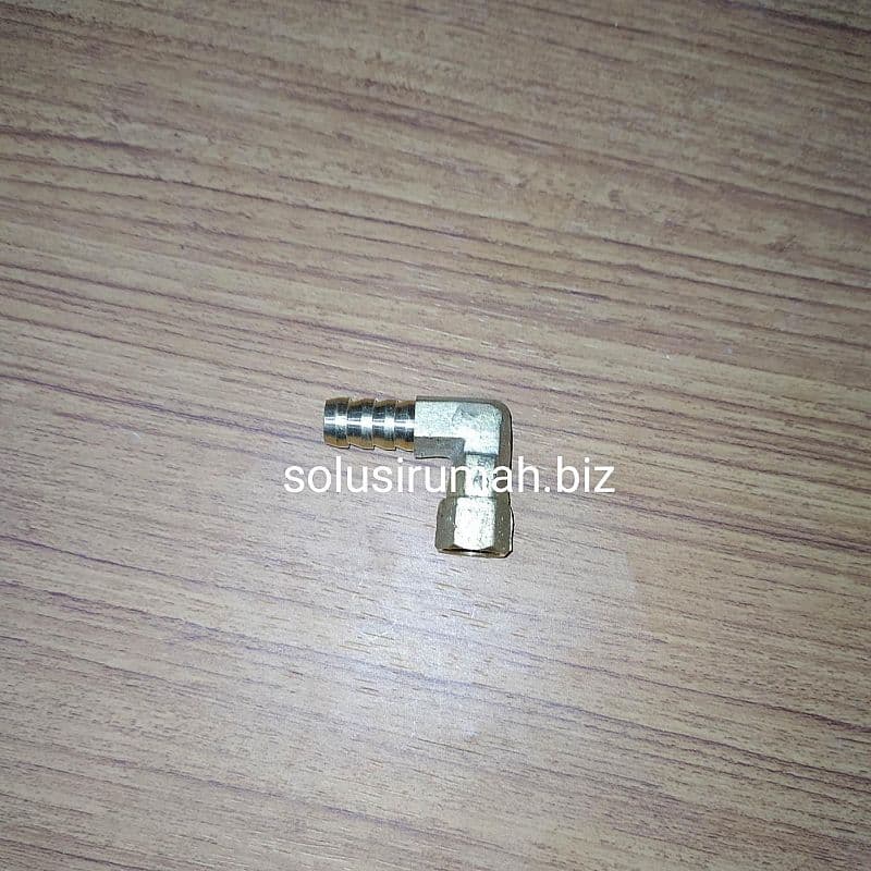 BRASS KNEE L ELBOW KOMPOR GAS SAMBUNGAN NEPEL SELANG DRAT DALAM KUNING