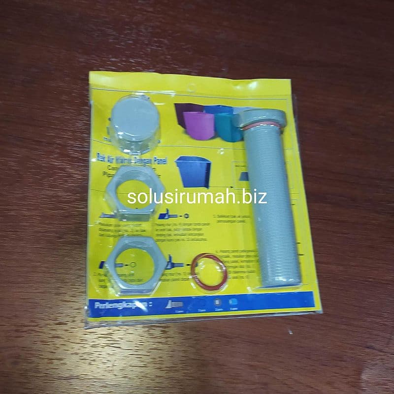 BUANGAN BAK MANDI PVC WALRUS biru blue 3/4 PANJANG plastik plastic