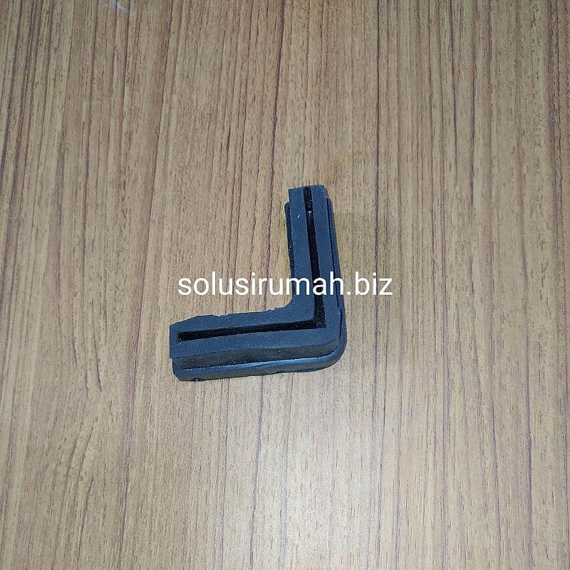 KARET RAK SIKU BESI L ALAS KAKI 5 CM 50 MM 5CM 50MM 1PCS HITAM RUBBER