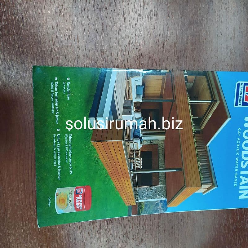 KATALOG CAT NIPPON PAINT WOODSTAIN WATER BASED 4HAL A4 KARTU WARNA COL