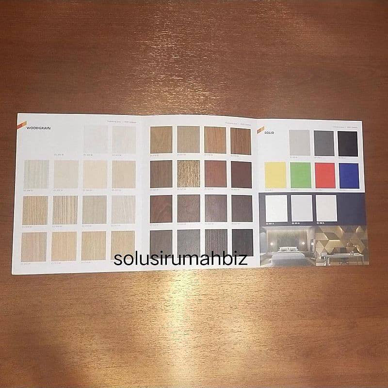 catalog PVC SHEET ECO ECOSHEET BY TACO KARTU WARNA sample 6hal katalog