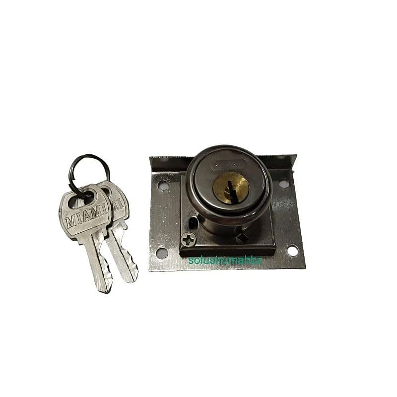 Kunci Laci Besar 22mm Lemari Locker DrawerLock model 201 502 808 almari hitam diameter lingkar 22 mm
