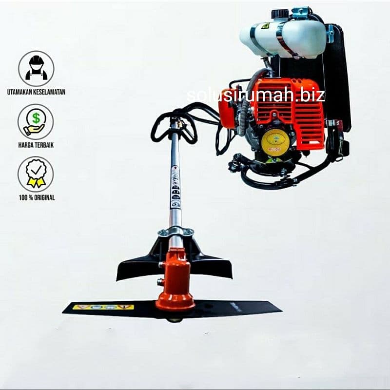 mesin potong rumput pemotong grass cutter bensin gasoline 2 stroke