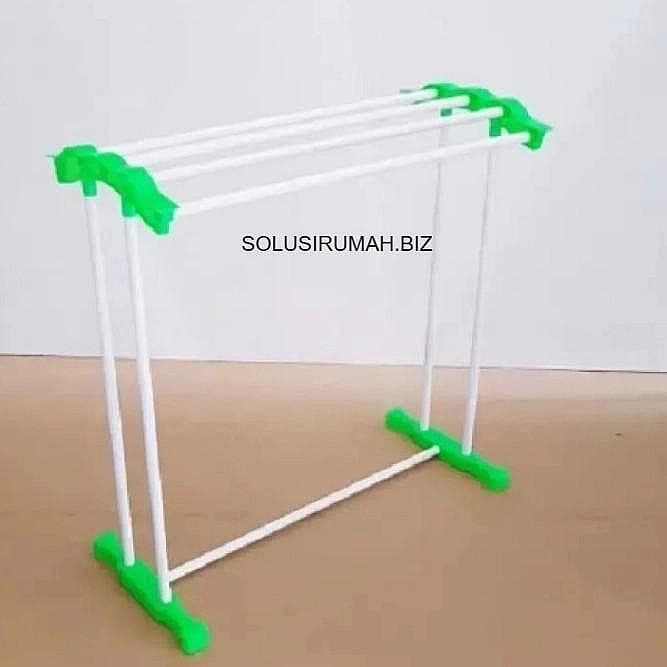 Rak handuk berdiri baju jemuran rack pvc pakaian gantungan stand